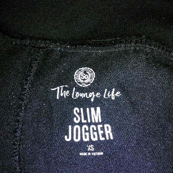 The Lounge Life Slim joggers size xs black and white - Picture 4 of 4